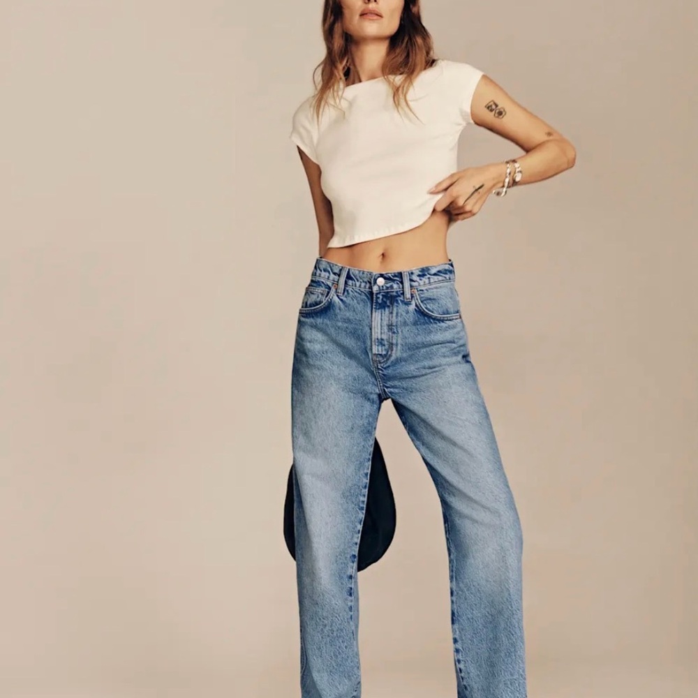 Reformation Val 90s Mid Rise Straight Jeans